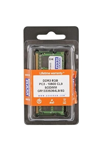 Goodram Memorie RAM pentru notebook, GoodRam, DDR3, 1333 MHz, CL 9, 8 GB