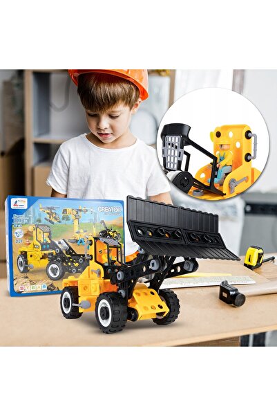LikeSmart Set of 223 creative building pieces 6 in 1, "LikeSmart Creator City Engineering STEAM", 6 vehicles