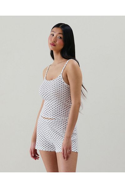 Undiz Pointelle top ALLDAYIZ white