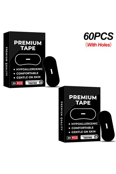Choice3 60PCS-With Holes 30/60Pcs Mouth Tape Sleeping Keep Mouth Close Prevent Snoring Gentle Sleep Strip fo