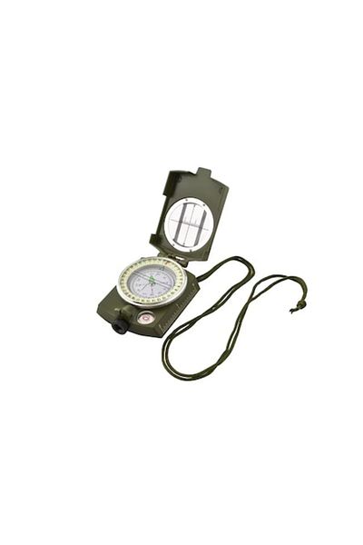 dalip Military Compass with Cap and Storage Case, 16x6.5x3cm, Plastic and Glass, Green