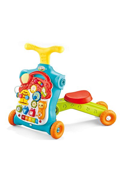 LikeSmart Antemergator 5 in 1 BabyStroller Trike, pentru Copii, cu 8 Activitati Montessori de joaca