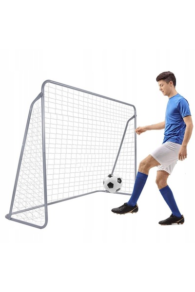 SERSIMO Steel football goal, 170x240cm, 32mm profile, with fixing elements