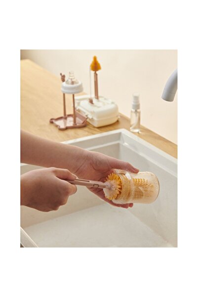 Flippy Πλυντήριο/στεγνωτήριο μπιμπερό, Flippy, Φορητό, Βουρτσάκια σιλικόνης, Πιπίλες, Μπιμπερό, Καλαμάκια, Κίτρινο