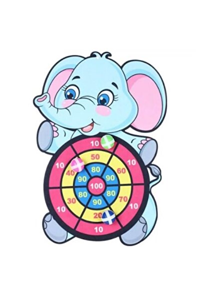 UIQ Țintă în formă de elefant, 30x43cm, material moale, multicoloră