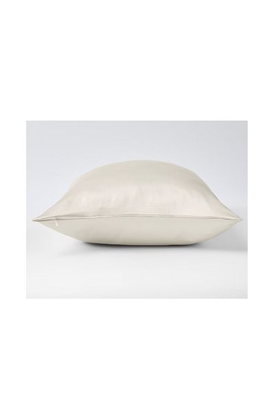 WaltStore Set of 2 Silk Pillowcases, with zipper, Mulberry Silk 22 Momme, Ivory 50 x 70 cm