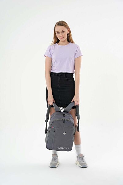 Cambridge Polo Club Lightweight Waterproof Casual Backpack - School Bag Gray