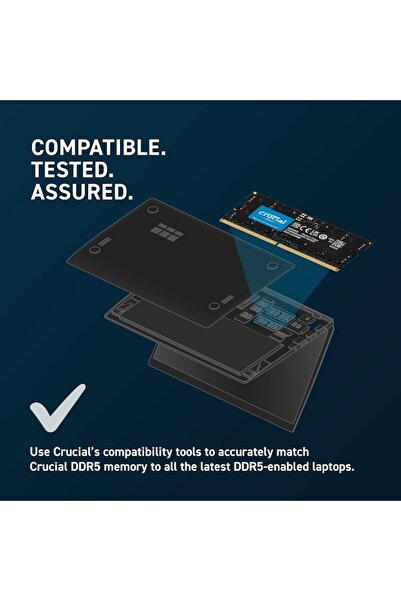Crucial Memorie notebook 32GB DDR5 4800MHz CL40