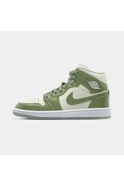 JORDAN Air 1 Mid „Sticlă de mare/Verde ulei”