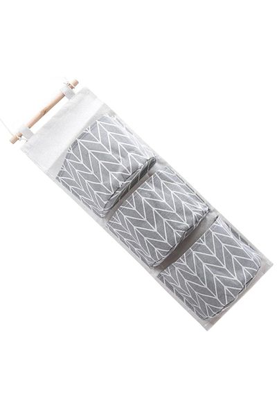 dalip Organizator universal pentru jucării/cuier/baie, 3 compartimente spațioase, 67x20cm, gri