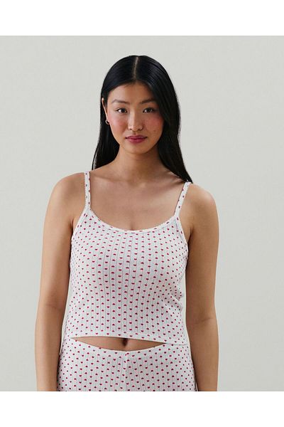 Undiz Pointelle top ALLDAYIZ offwhite