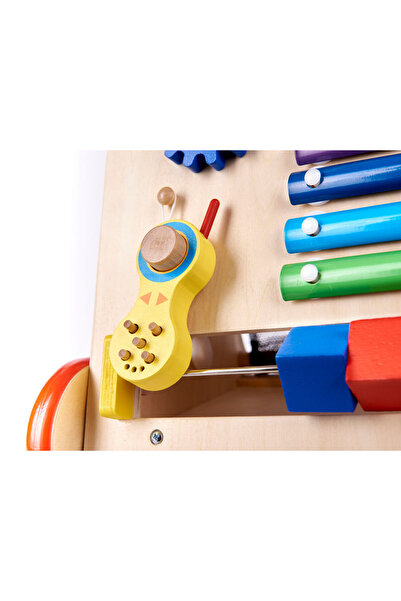 İSP "Likesmart WoodPusher" 6 in 1 Walker for Children, Wooden, Multiple Types of Play and R