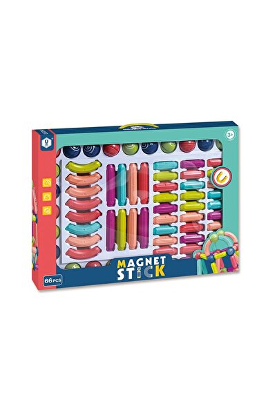 İSP "Likesmart Magnet Stick" magnetic construction set, 66 pieces, various construction possibilities