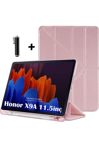 m.tk moveteck حافظة Honor Pad X9a مقاس 11.5 بوصة مع حامل قابل للطي وغطاء ذكي من السيليكون الناعم الواقي