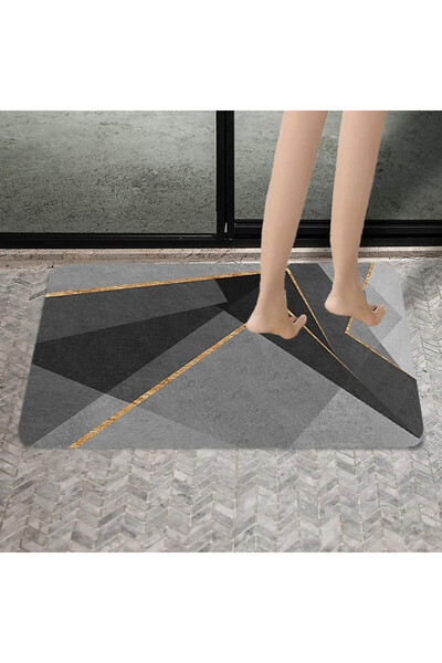 Mercaton Ultra absorbent anti-slip bath mat, Diaton material, Abstract model, 50 x 80 cm