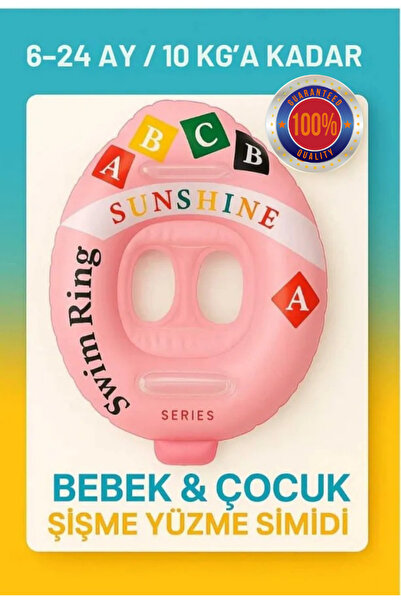 Janva Yüzme Havuz Deniz Simidi Botu Ayak Delikli