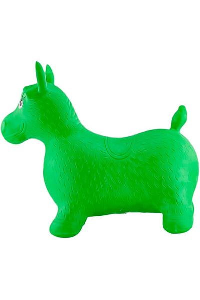 PROCART Cal gonflabil din cauciuc, jucărie de sărit, verde, 58x26x52 cm