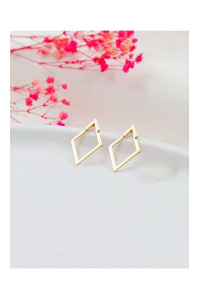 Inovius – Cercei aurii cu diamante geometrice - 322309