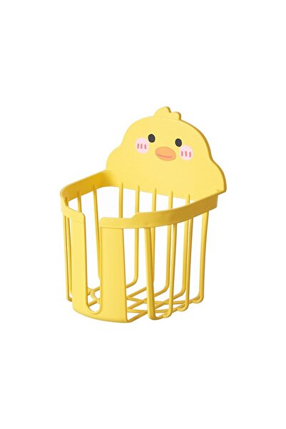 Camy Towel Storage Box, Plastic, Duck Design, Wall-Mountable, Yellow