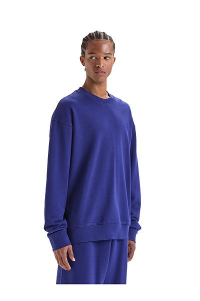 Diadora HANORAC CREW SPW LOGO - IMPRIMEU ALBASTRU