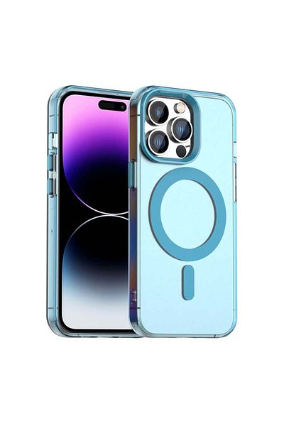 SKYDDAR INNOVATION Case for iPhone 14 Pro, CandyCase, Magsafe, sticker set, Blue