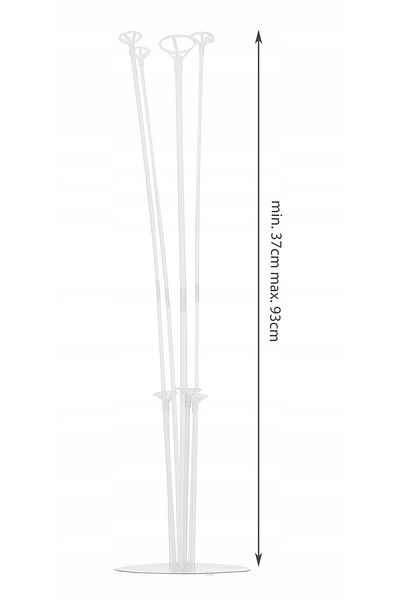 İSP Set standuri pentru baloane ISP, inaltime pana la 93 cm, usor de instalat si folosit, Semi-transpare
