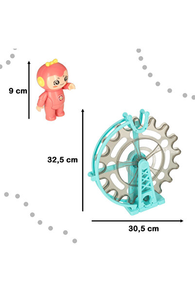 Ikonka Magnetic, Electric and Sound Educational and Creative Set with 118 Pieces, Ball Track, "LikeSmart Magic Ma