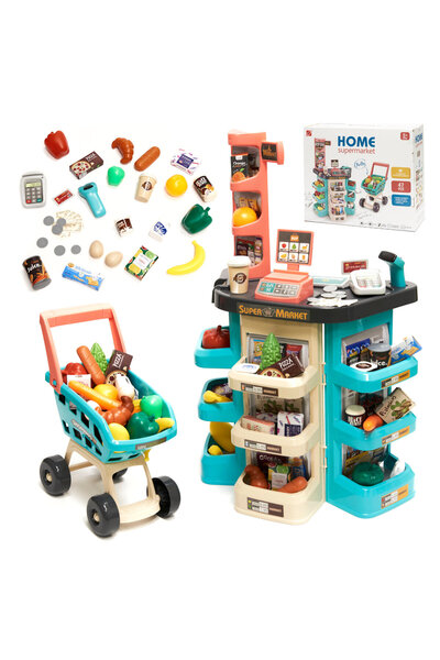 İSP Supermarket cu casa de marcat "LikeSmart Home Shop", 47 Accesorii, Sunete...