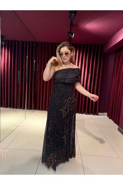 Hotfashion One Shoulder Leopard Dress