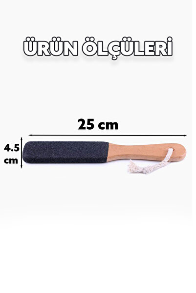 Fresh Moon Ayak Törpüsü Ahşap Topuk Rendesi Ölü Deri Çıkarıcı Ergonomik Saplı Topuk Taşı Nasır Sökücü Pedegg