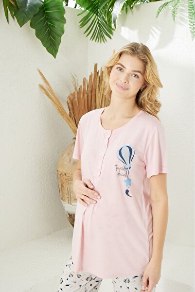 pijamacity HAMİLE PATLI PİJAMA TAKIMI