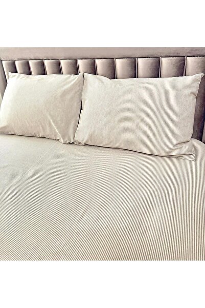 Arma Concept Single Striped Pattern Ranforce Fabric Fitted Elastic Sheet & 1 Pillow Case