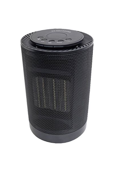 Camy Aeroterma / Radiator ceramic PTC-1500K1, 1500 W, 2 trepte de putere, termostat reglabil, Negru