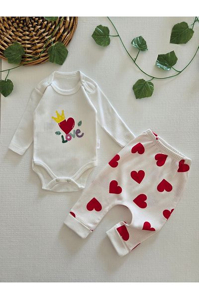 GizaKids 100% Cotton Baby Girl Long Sleeve Double Set