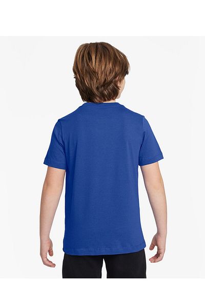 Nike 100% Cotton Logo Graphic Short Sleeves T-Shirt - Game Royal