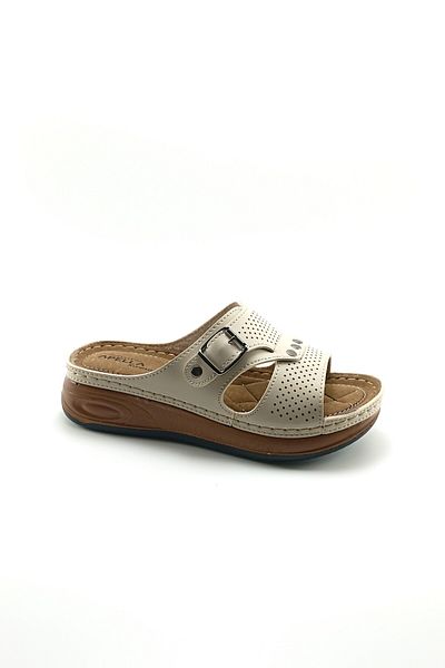 Apella Sirma Button Buckle New Model Full Orthopedic Mother Slippers