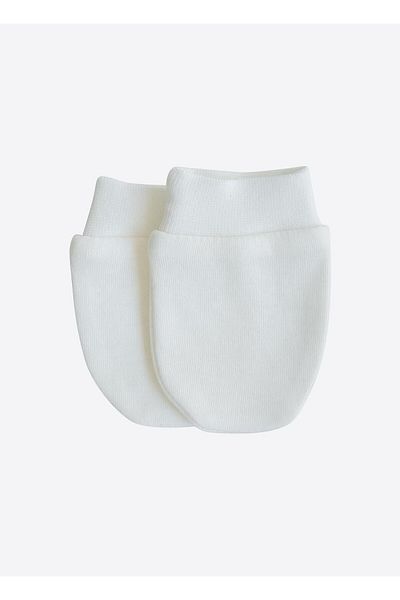 kitikate Organic New Basic 2-Piece Gloves Ecru-Blue