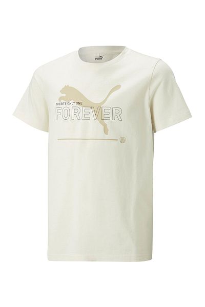 Puma تي شيرت "هناك واحد فقط إلى الأبد" - كريمي