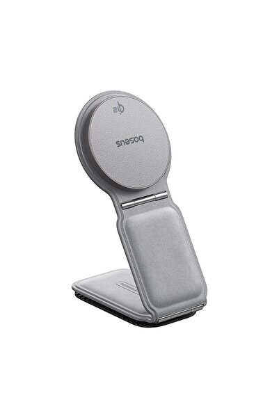 Baseus Multifunctional Car Phone Holder, Wireless, 15W, Magnetic, for Dashboard, P37, Sil