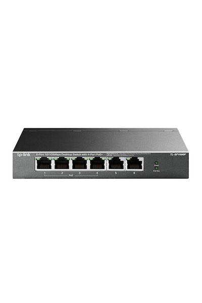 TP-LINK Switch TL-SF1006P 6x100Mbps (4xPOE+), black