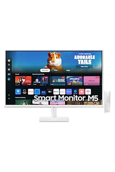 Samsung 27 inch M5 M50D Smart Monitor, FHD, 60Hz | 4ms (GtG) | LS27DM501EMXUE White