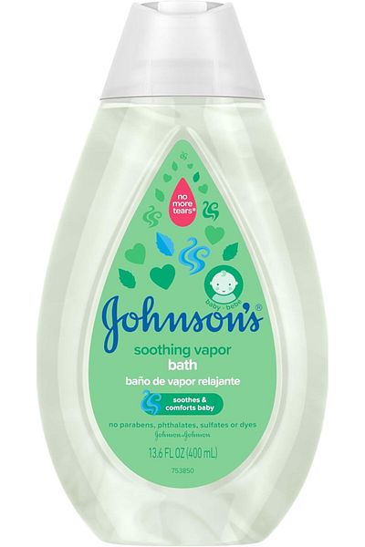 Johnson´s Baby Johnson’s Baby Vapor Bath with Soothing Aromas to Relax Babies Tear-Free & Hypoallergenic, 13.6 Fl