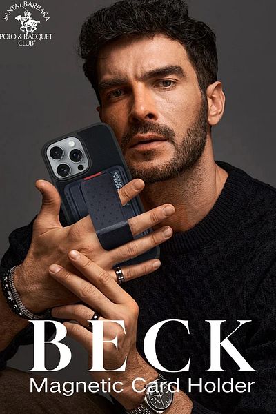 m.tk moveteck سانتا باربرا بولو أبل iPhone12 13 14 15 16 Pro Max متوافق مع حامل مغناطيسي Magsafe Wallet Card Holder