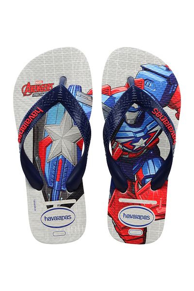 Havaianas Kids Top Marvel Flip Flops - white