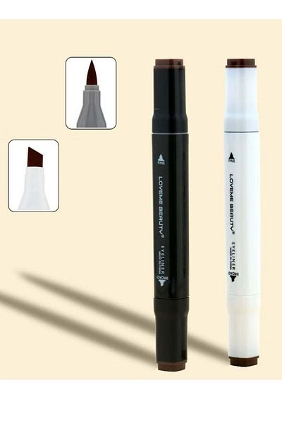 LOVEME BEAUTY Lafemi Beauty Eyebrow Tattoo Pen Brown 2 Pieces