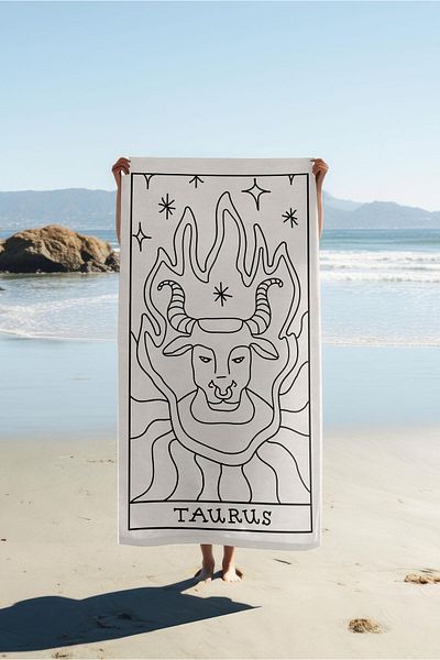 Doruklar Home Collection Modern Patterned Digital Printing Beach Sea Towel Peshtamal 80X160 cm Brs036