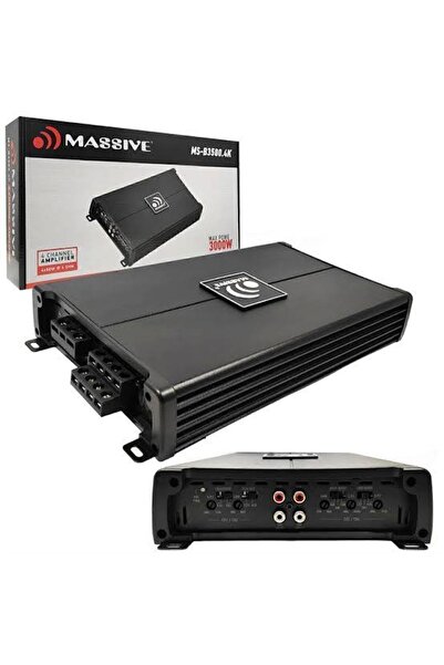 Massive Ms-b3500.4k Ab Class 4kanal Oto Amfi 4ohm 4x60w Rms-2ohm 4x90w