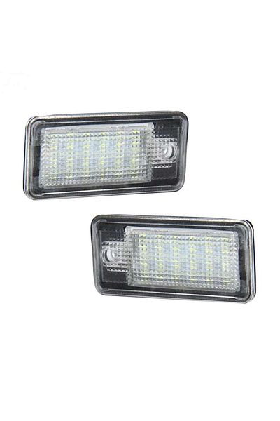 Mad Set 2 becuri LED pentru plăcuța de înmatriculare Canbus, compatibile cu Audi A4 B6, B7, A6 C6, A3, A5, A8, Q7