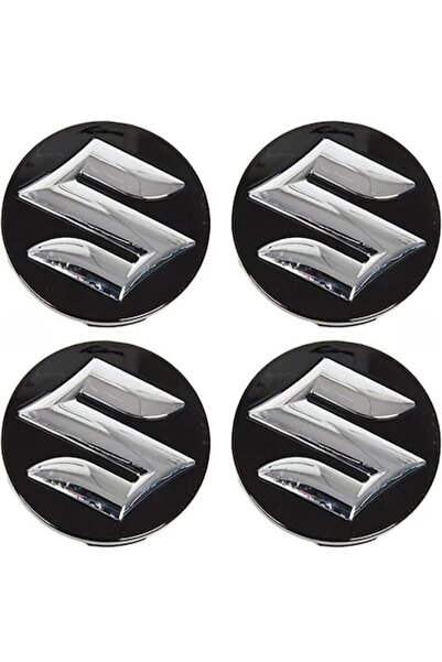 Suzuki Σετ 4 καπάκια ζαντών 54mm Μαύρο