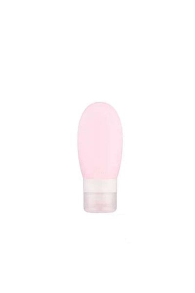 Camy Sticlă elegantă și portabilă din silicon, etanșă, reîncărcabilă, 90 ml, roz